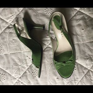 Franco Sarto size 9.5 leather heels!  Adjustable!